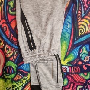NWOT, Burnside Light Gray  Joggers with Black Accents